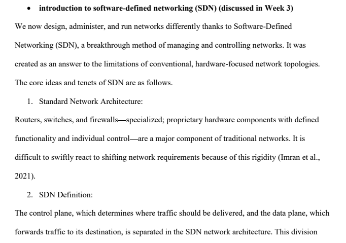 SDN and IBN Assignment