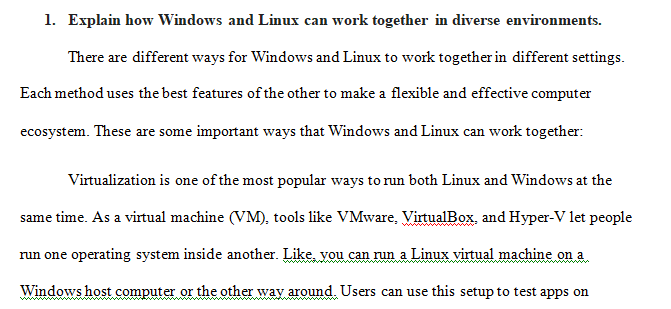 Windows and Linux Integration