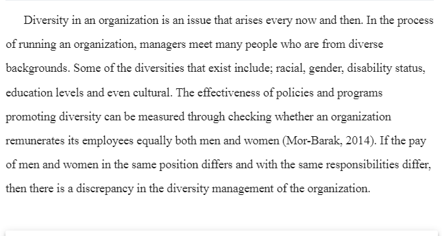 Addressing Diversity in Organizations