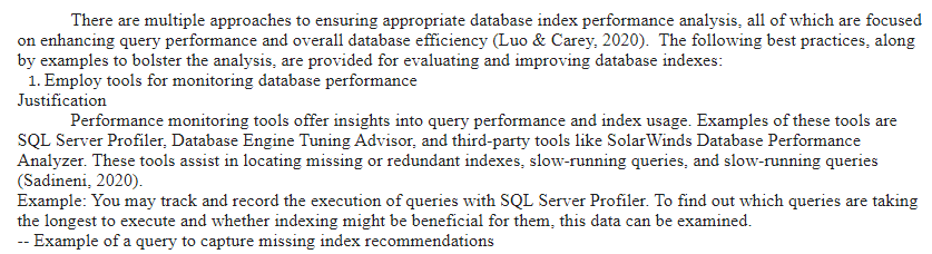 Analyzing Database Indexes-SYM-400