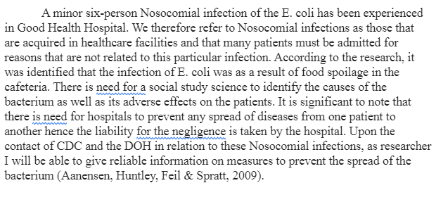 Applications of Epidemiology- A Case Study