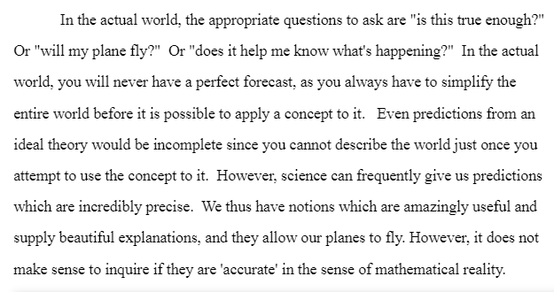 Chemistry and Theories