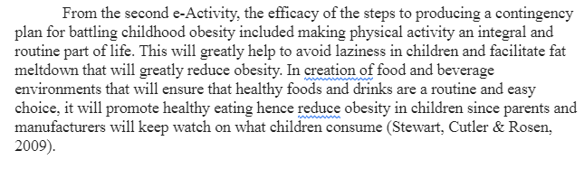 Childhood Obesity and Smoking