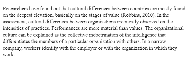 Cultural Differences in the Workplace