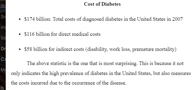 Diabetes Statistics-HCA240