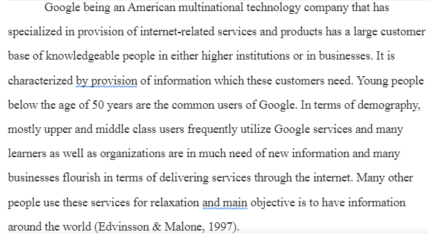 Google Inc. Situation Analysis