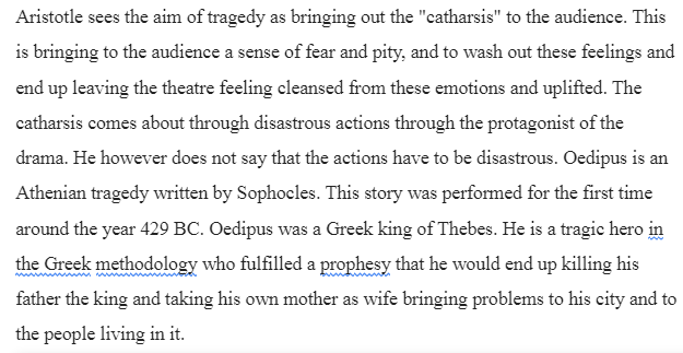 How Sophocles’ Oedipus Exemplifies Aristotle’s Definition of a Tragic Hero