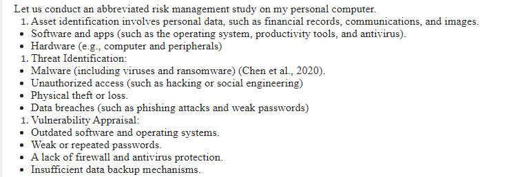 IT Risk Management Study-ITT-307