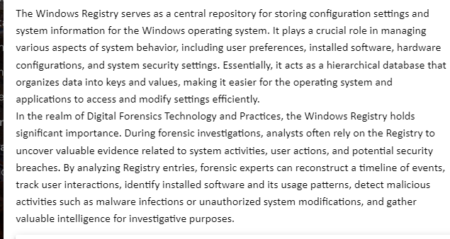 Lab Activity -The Windows Registry-CST 640