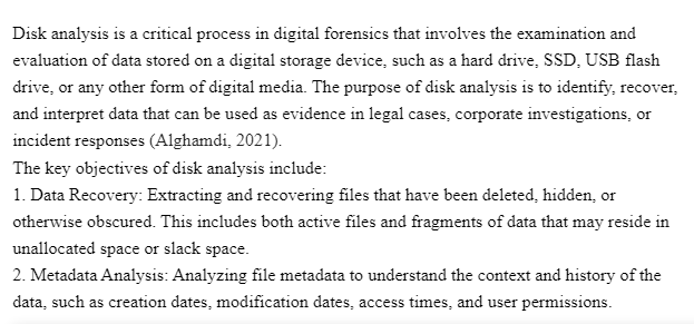 Lab-Disk Analysis