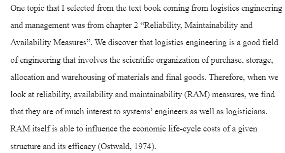 Logistics Engineering and Management