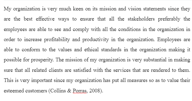 Mission and Vision Statements Uses