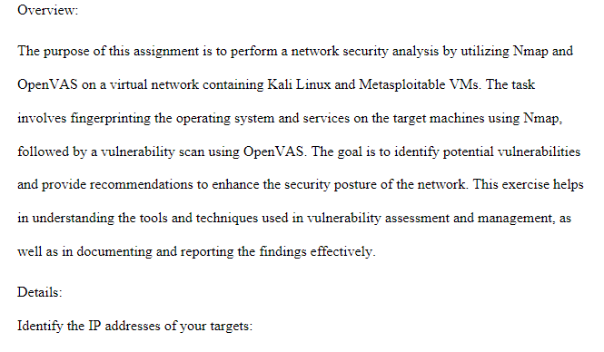 Performing A Security Assessment-ITT-307