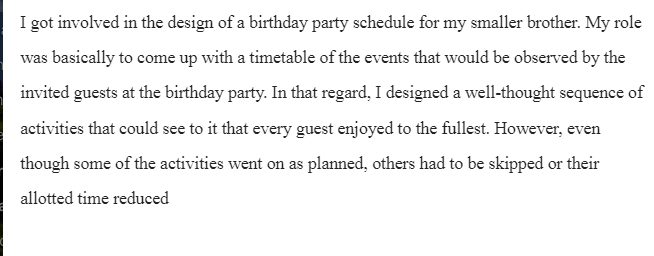 Project Management-Birthday Party Plan