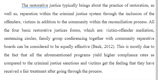 Restorative Justice Methods