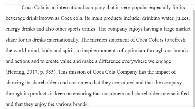 SWOT Analysis of Coca Cola