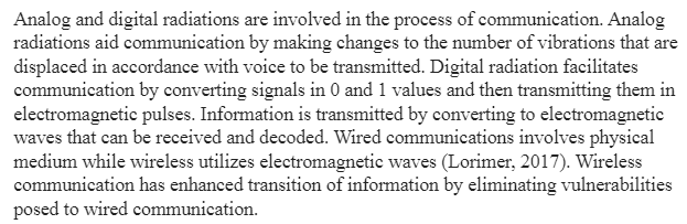 The Impact of Communication