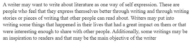 Why Write about Literature