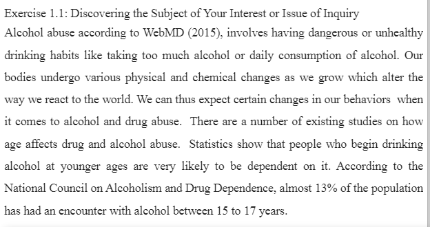 Age and Alcohol