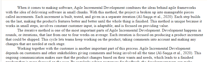 Agile Incremental Development-BIT-415