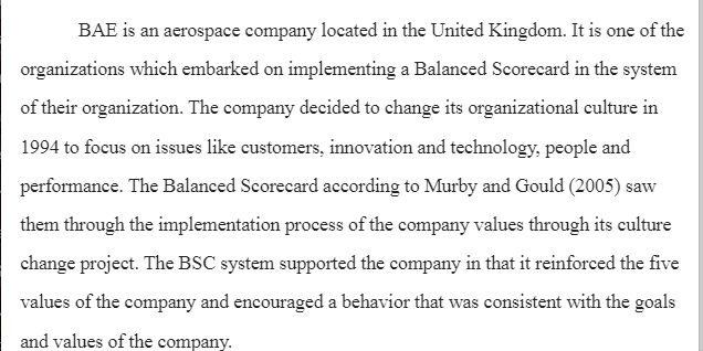 BSC Implementation-Change Management