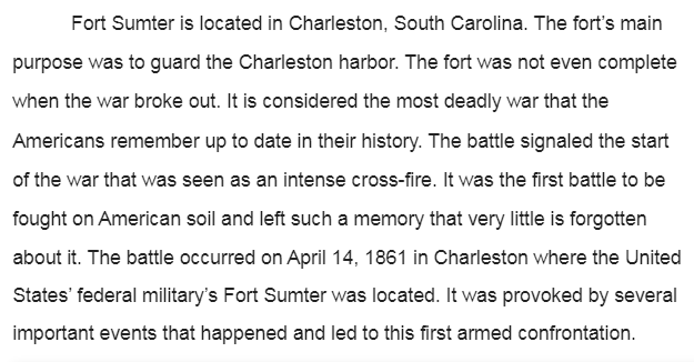 Battle of Fort Sumter