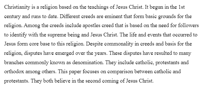 Catholic VS. Protestant