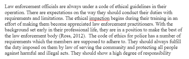 Code of Ethics for Law Enforcement Officials