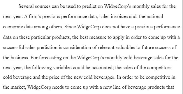 Cold Beverage Sales Regression Model