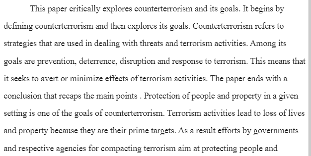 Counter-terrorism