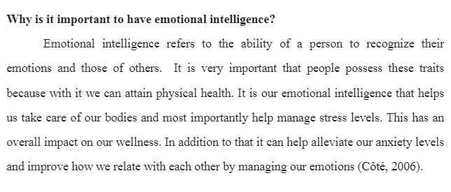 Emotional Intelligence