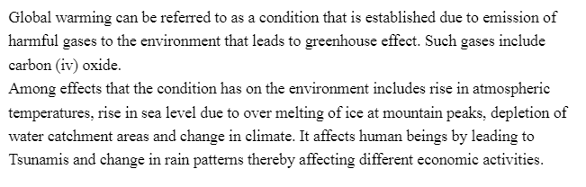 Environmental Issue-Global Warming