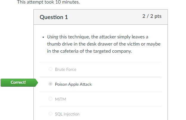 Exploitation Quiz FIVE-INT-268 