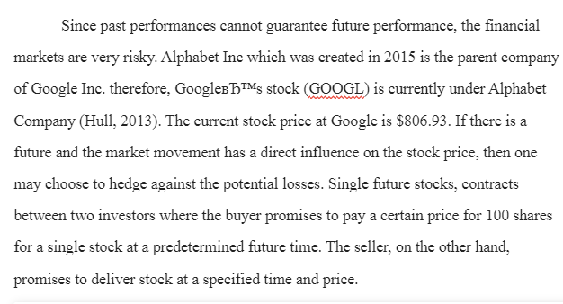 Future Price of Stocks