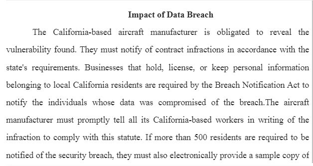 Impact of Data Breach-IT-412