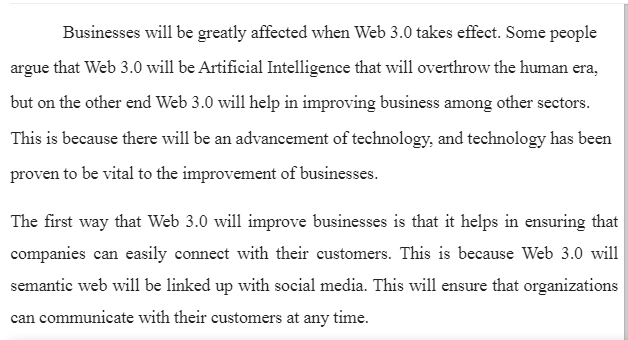 Impact of Web 3.0 on Businesses