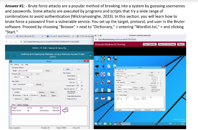 Lab 6: Crafting and Deploying Malware-IT-320