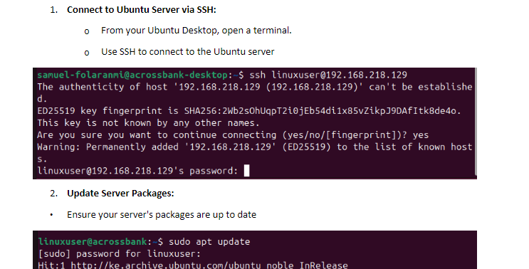 Linux Web Servers