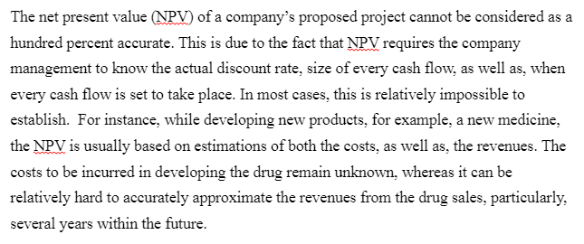 Net Present Value