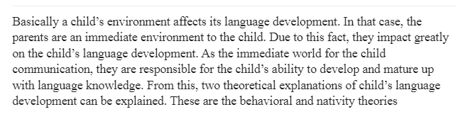 Parent’s Role in Language Development