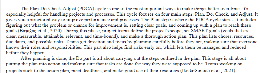 Plan-Do-Check-Adjust (PDCA) Cycle-BIT-415