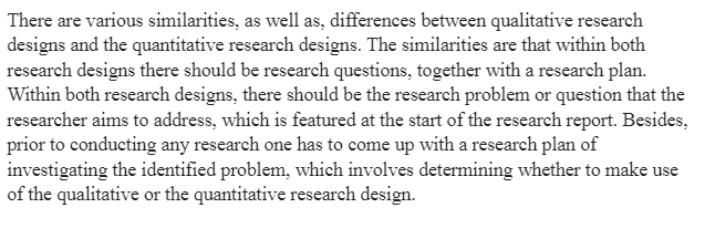 Qualitative vs. Quantitative Research