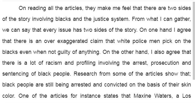 Racism in the Criminal Justice-CJ252