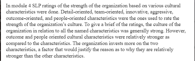 Rating Organizational Culture