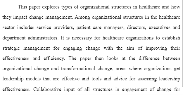 Strategic Management and Organizational Change