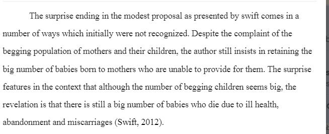 Swift’s A Modest Proposal