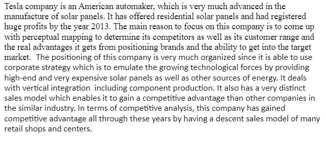 Tesla Products Positioning