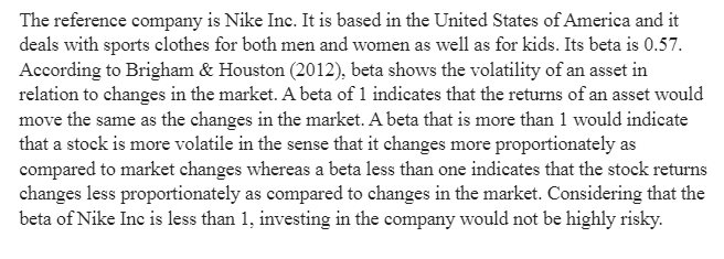 The Capital Asset Pricing Model