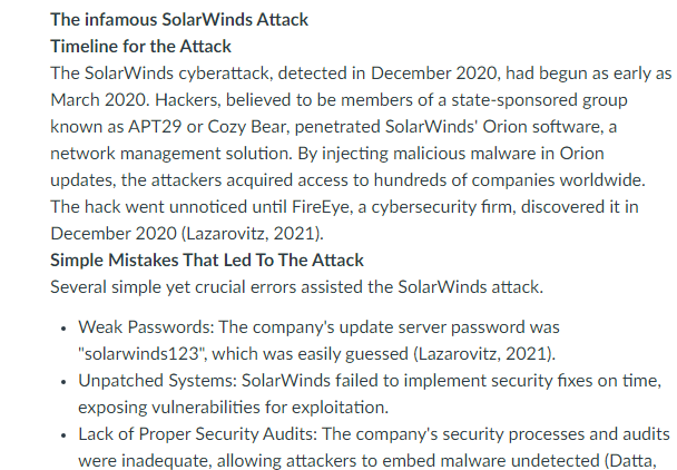 The Infamous SolarWinds Attack-INT-2681