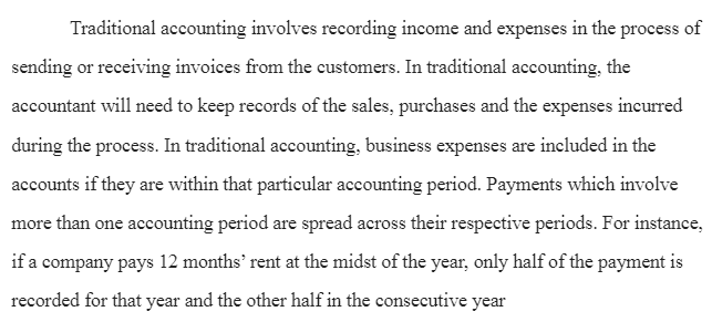 Traditional Accounting